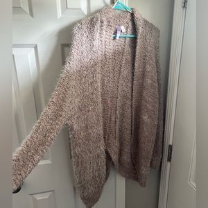 Alya Tan Soft and Fuzzy Sweater with Tail cut back.